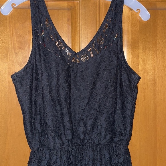 Black Laced High-Low Tank Dress - Picture 5 of 6